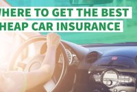 Insurance car cheapest companies top